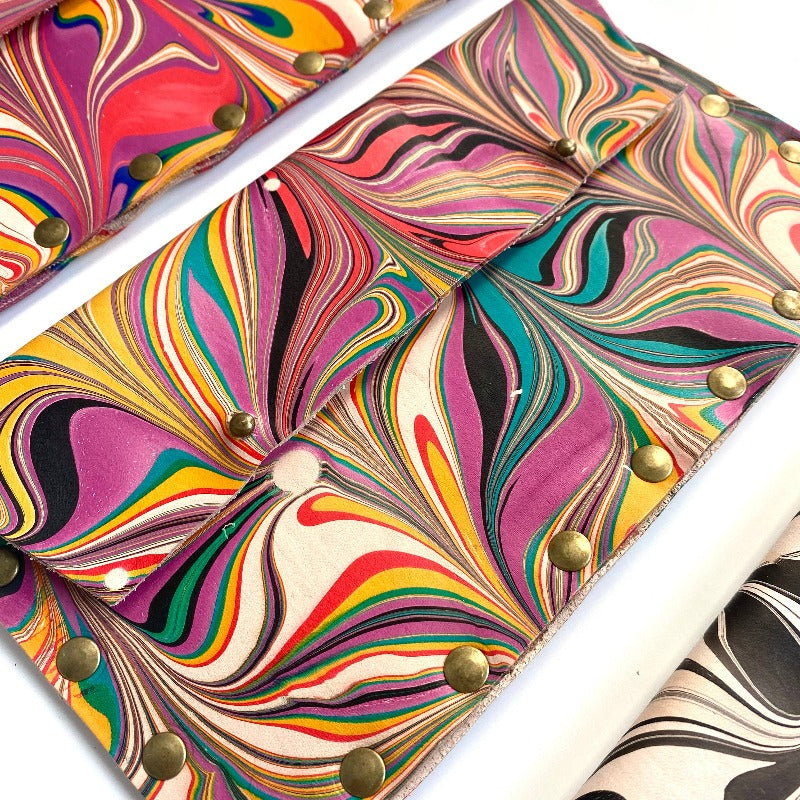 Blu Mountain Co. Marbled Leather Wallet