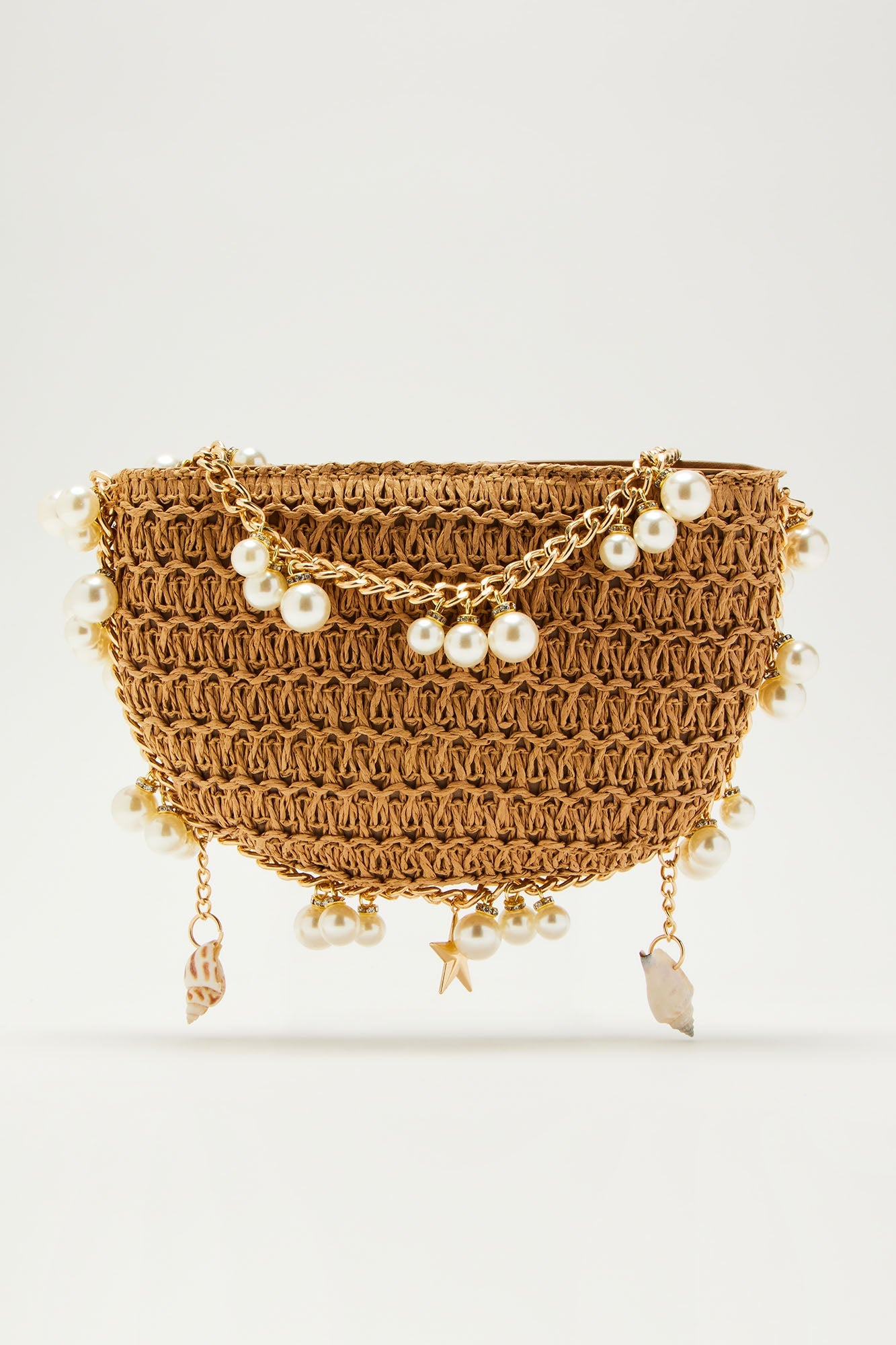 Call Me on My Shellphone Handbag II - Tan