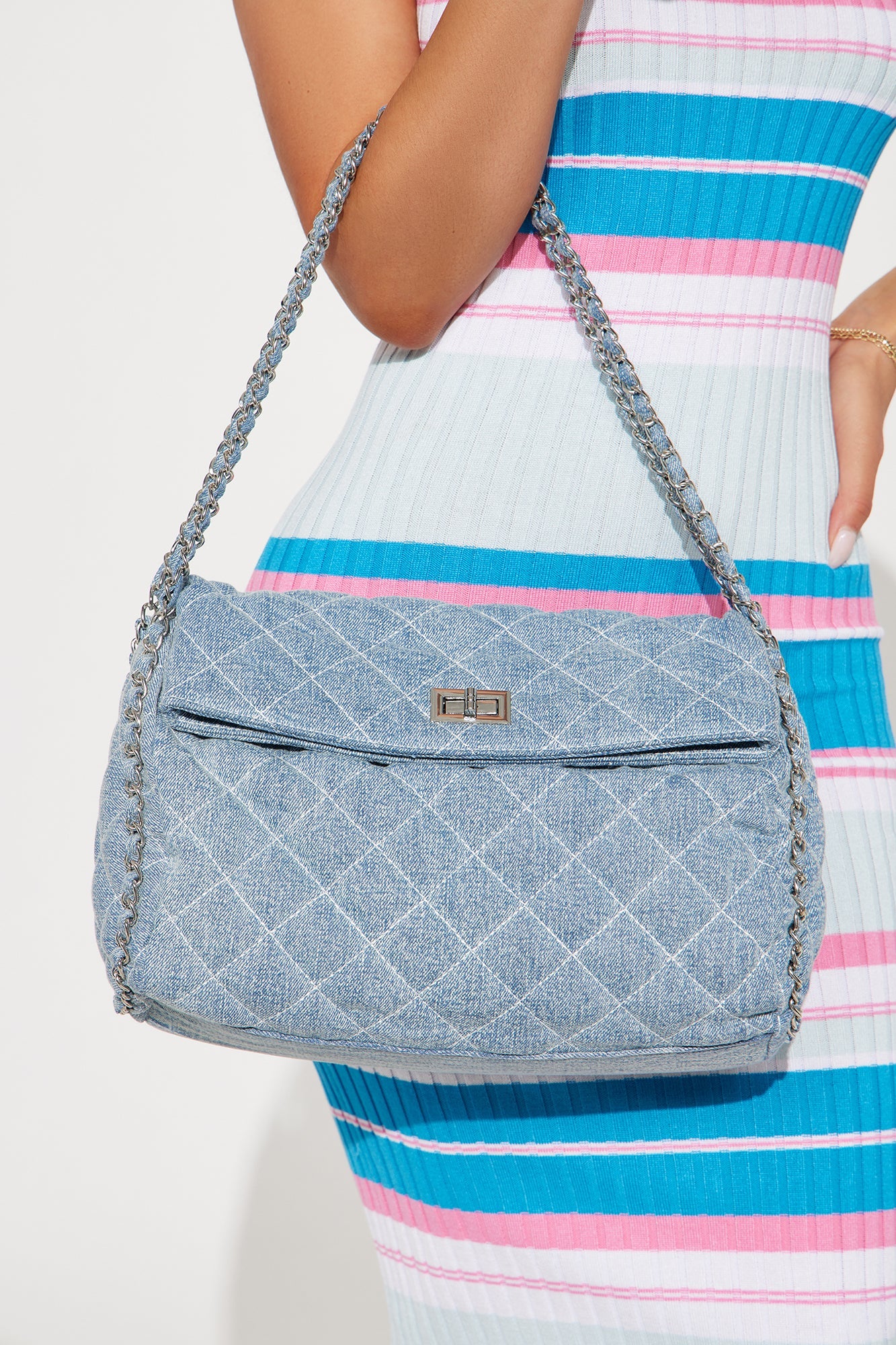 City Dreams Handbag - Light Wash