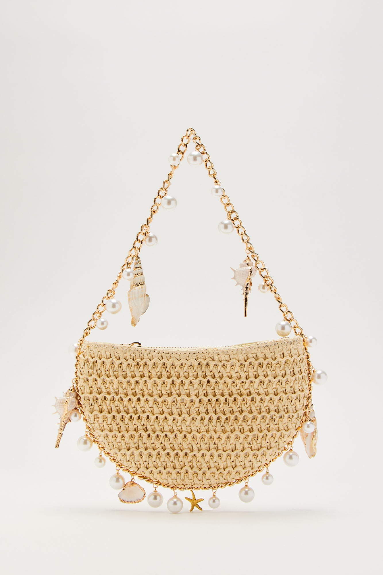 Call Me on My Shellphone Handbag - Natural/Combo