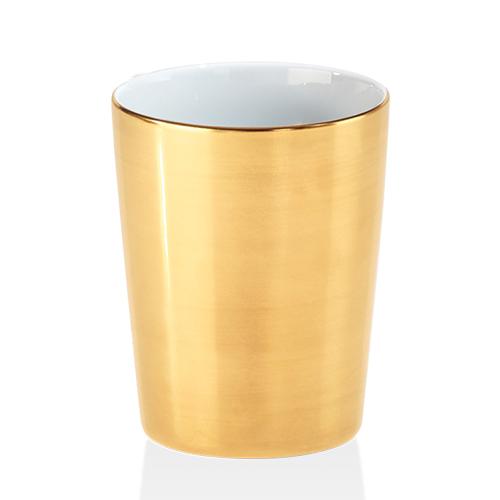 Bone BE 50 Tumbler or Toothbrush Holder by Decor Walther Decor Walther Porcelain Full Gold