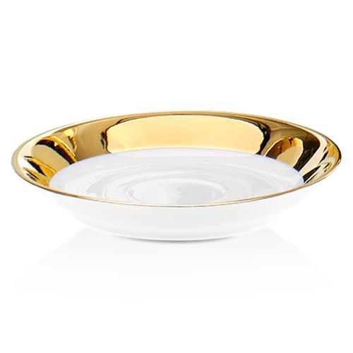 Bone STS 50 Soap Dish by Decor Walther Decor Walther White/Gold