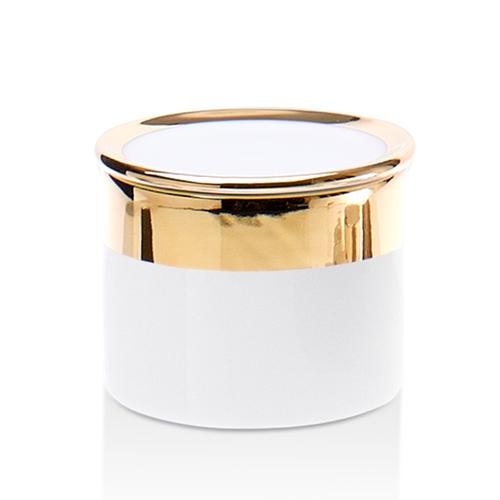 Bone DMD S Multi-Purpose Box with Lid by Decor Walther Decor Walther White/Gold