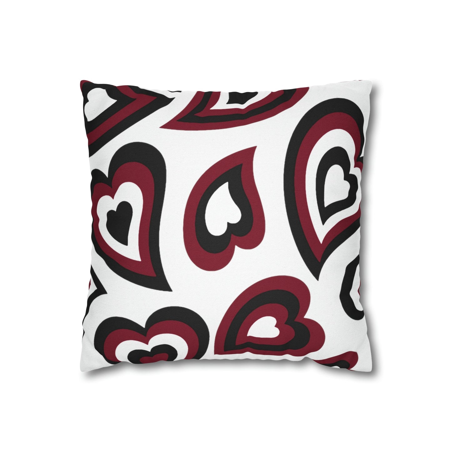 Retro Heart Pillow - Garnet & Black, Heart Pillow, Hearts, Valentine's Day, South Carolina Gamecocks, Bed Party Pillow,Sleepaway Camp Pillow