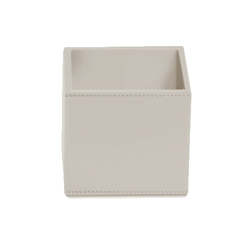 Brownie UB Rectangular Faux Leather Organizer Box without Lid, 4.5" by Decor Walther