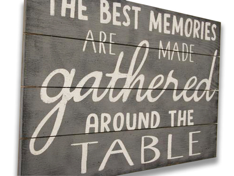 The Best Memories Are Made Gathered Around The Table Dining Decor