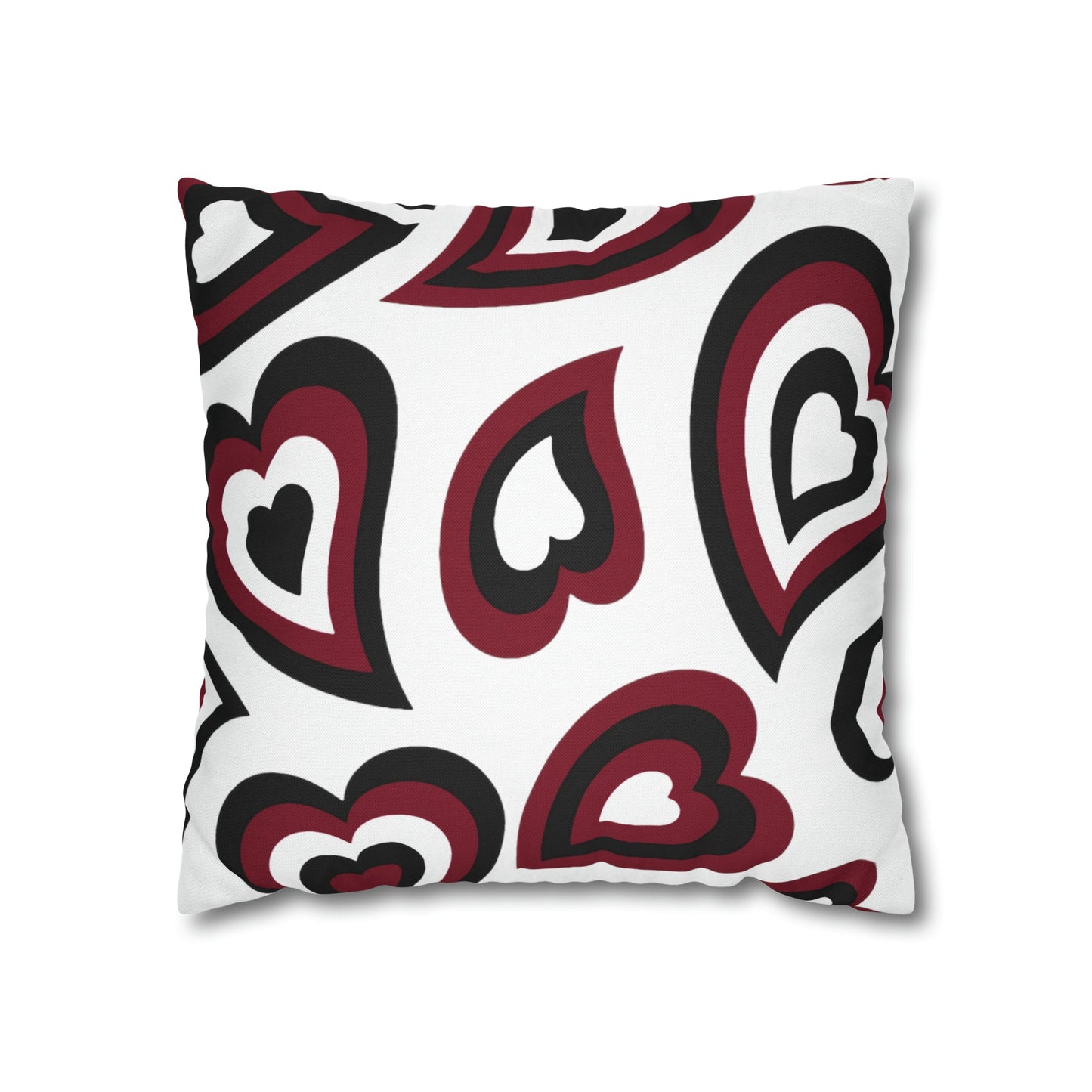 Retro Heart Pillow - Garnet & Black, Heart Pillow, Hearts, Valentine's Day, South Carolina Gamecocks, Bed Party Pillow,Sleepaway Camp Pillow