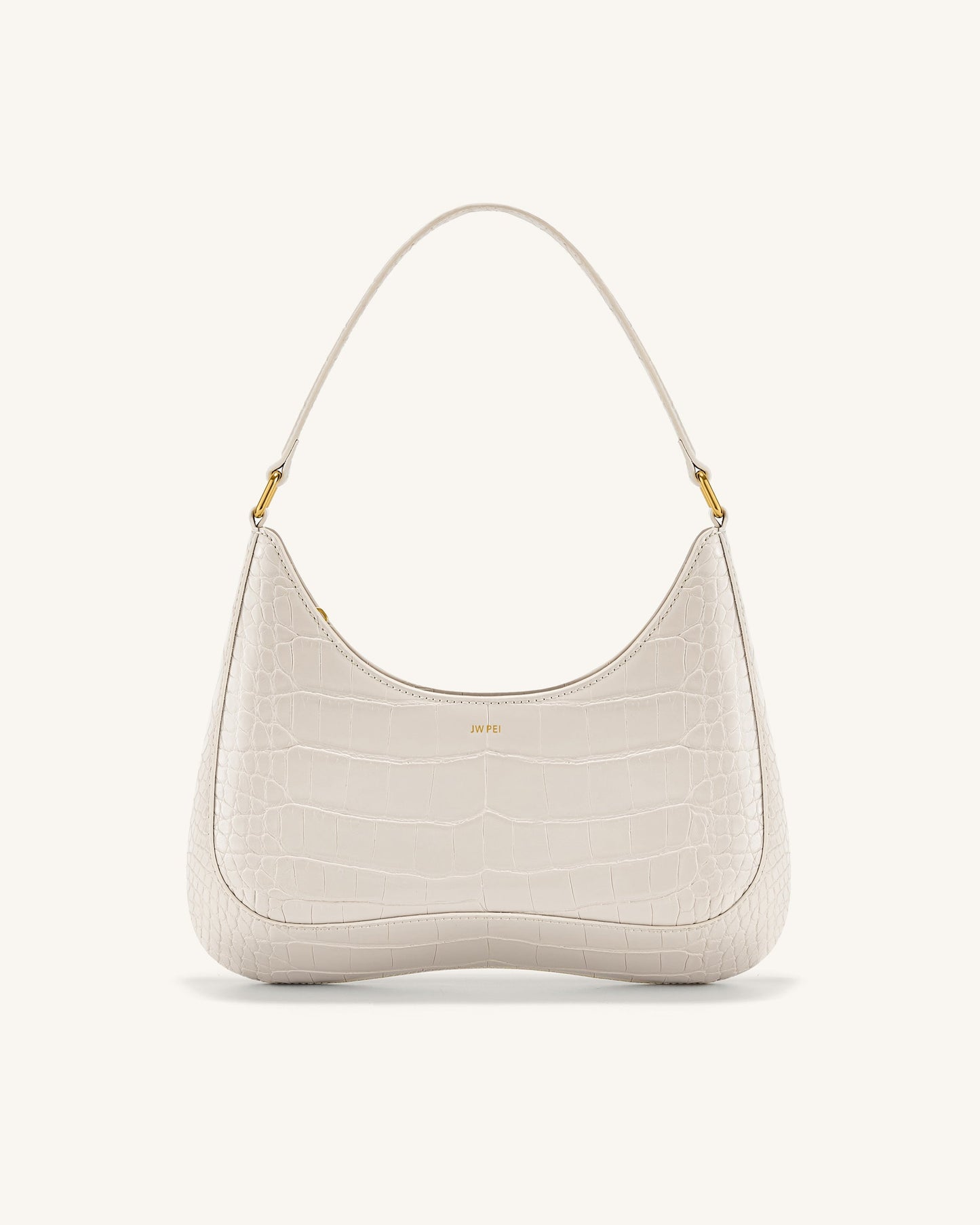 Ruby Shoulder Bag - White Croc