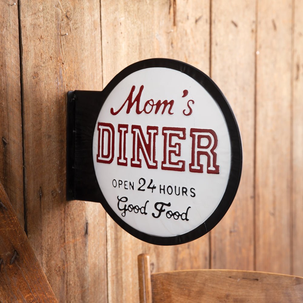 Moms Diner Retro Wall Sign