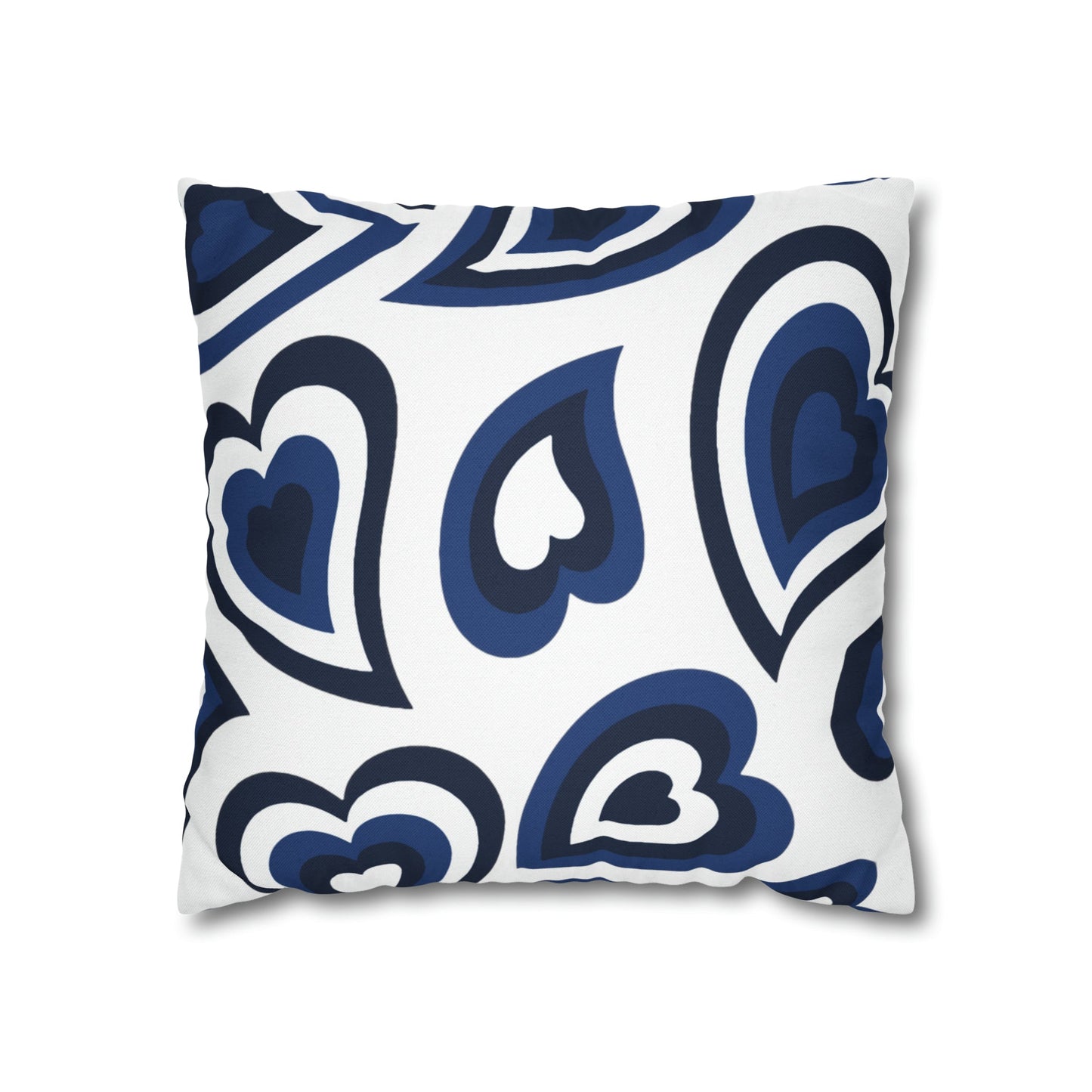 Retro Heart Pillow - Navy & White, Heart Pillow, Hearts, Valentine's Day, Penn State, Bed Party Pillow, Sleepaway Camp Pillow, We Are