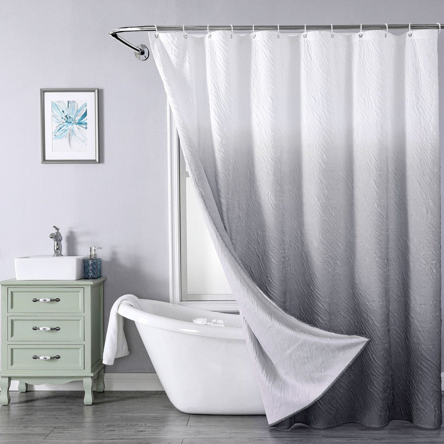 Composite Foaming Polyester Waterproof And Mildew-proof Shower Curtain
