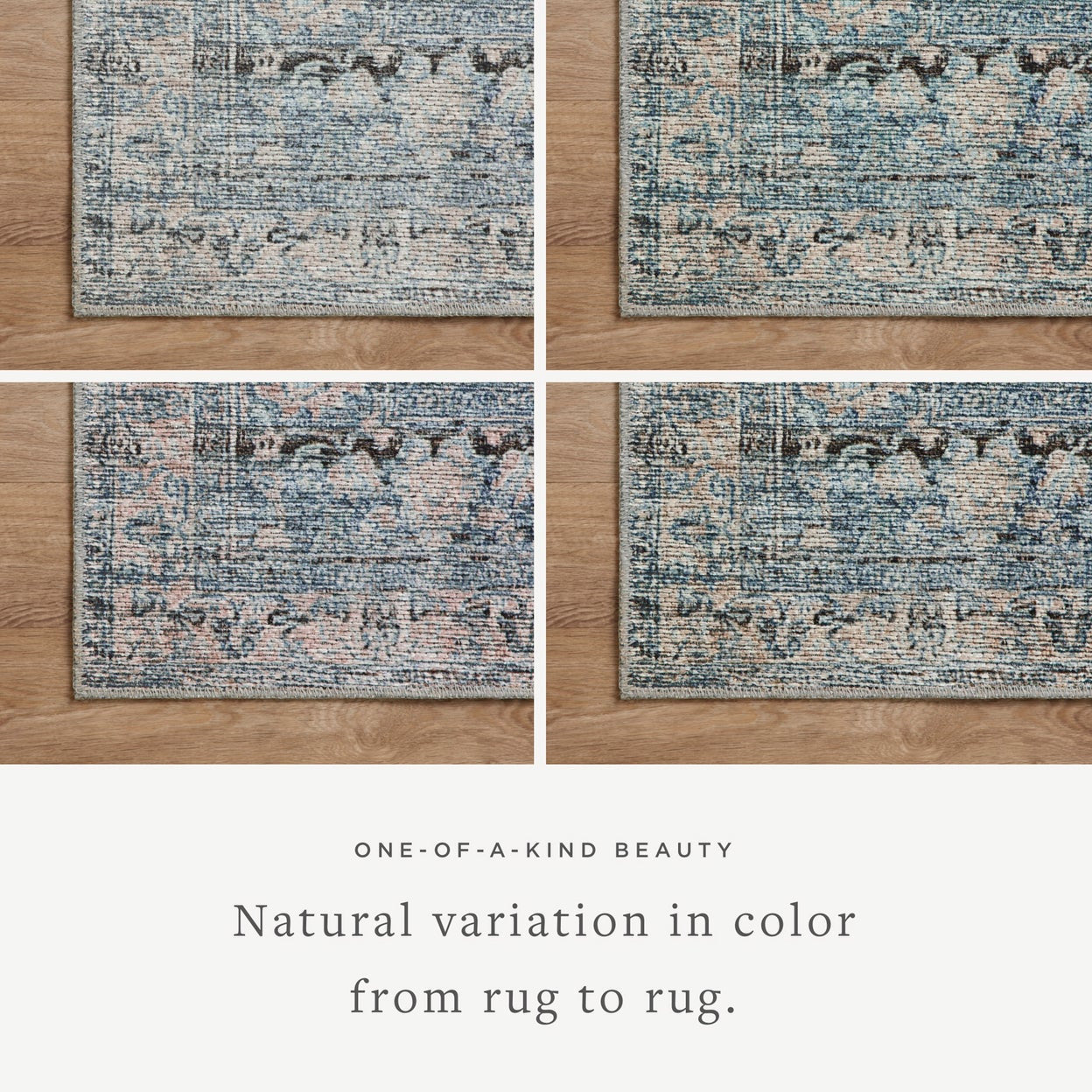 Amber Lewis Billie Denim/Blush Rug