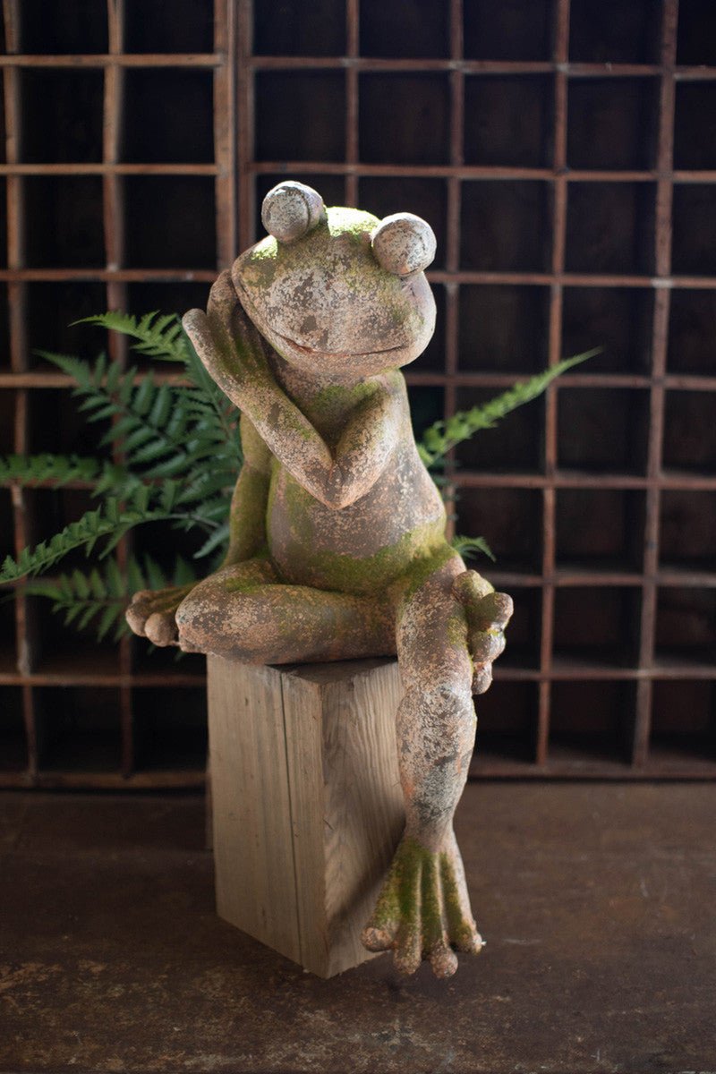 Faux Concrete Frogs