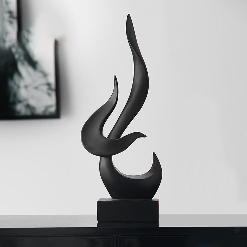 Abstract Sculpture: Creative Figurine for Living Room TV Shelf, Modern Statues, Abstract Figurine Statue for Home Decor and Office Ornament