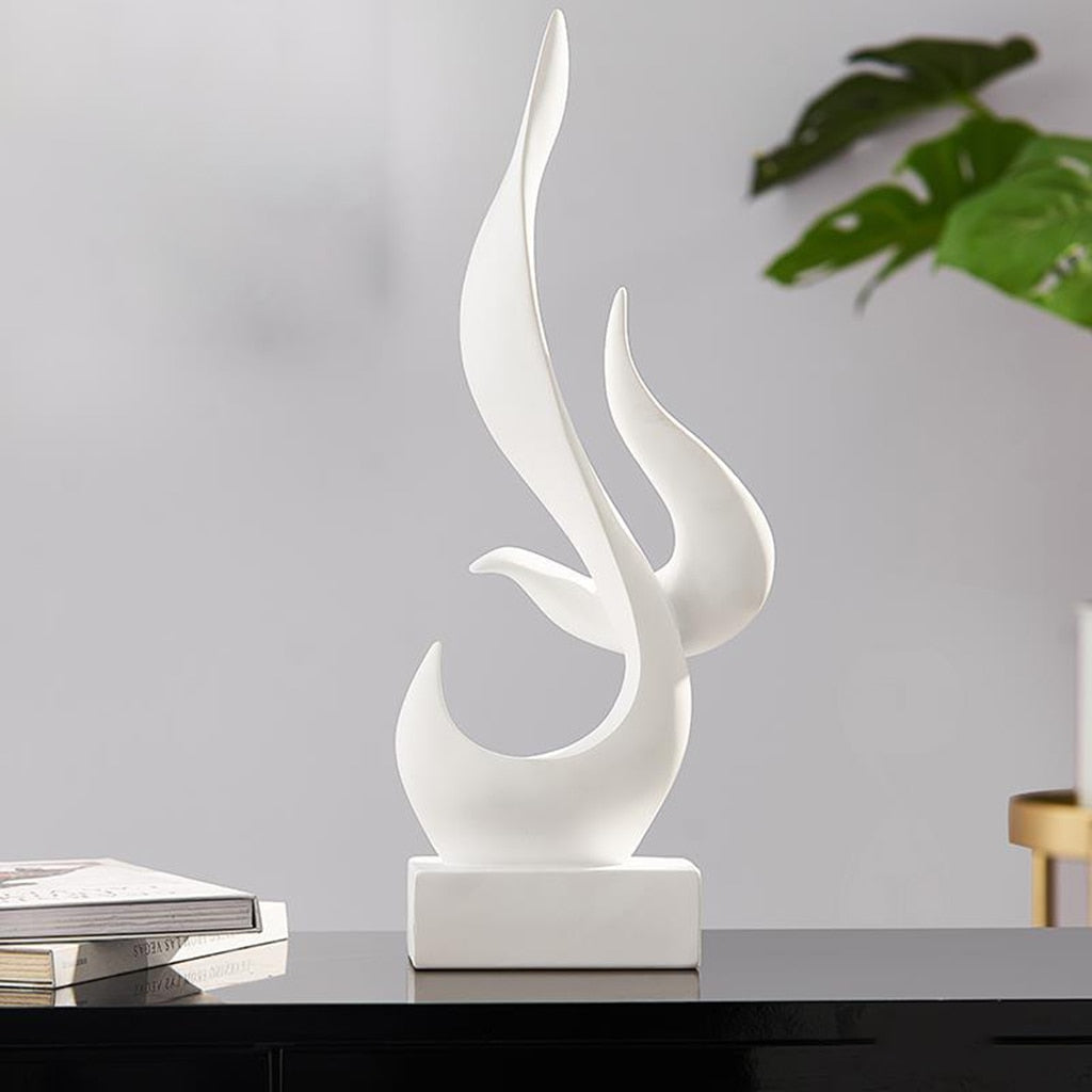 Abstract Sculpture: Creative Figurine for Living Room TV Shelf, Modern Statues, Abstract Figurine Statue for Home Decor and Office Ornament