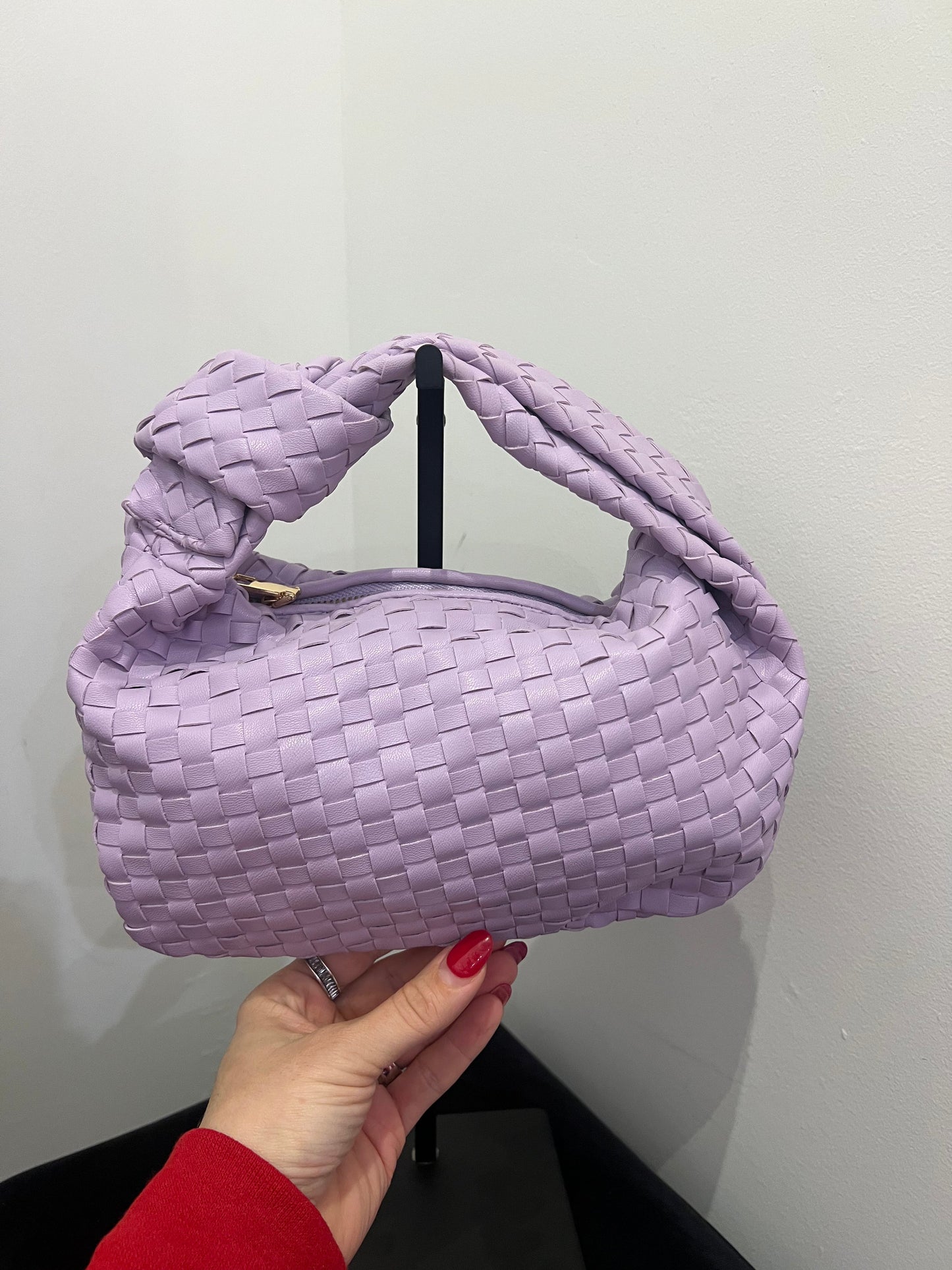 Faux Woven Handbag