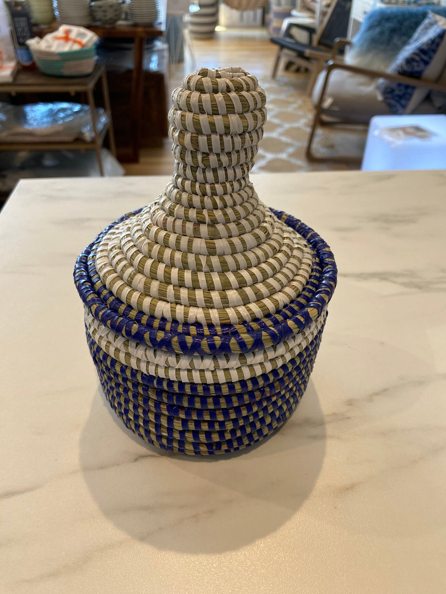 Mini Woven Canisters with Tops