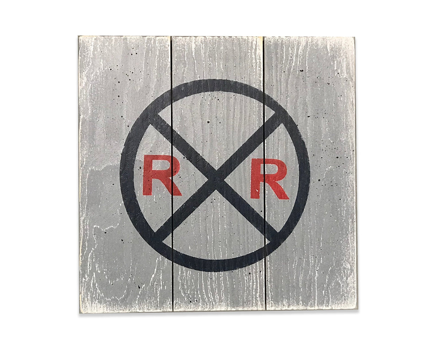 railroad crossing symbol wall sign boys nursery
