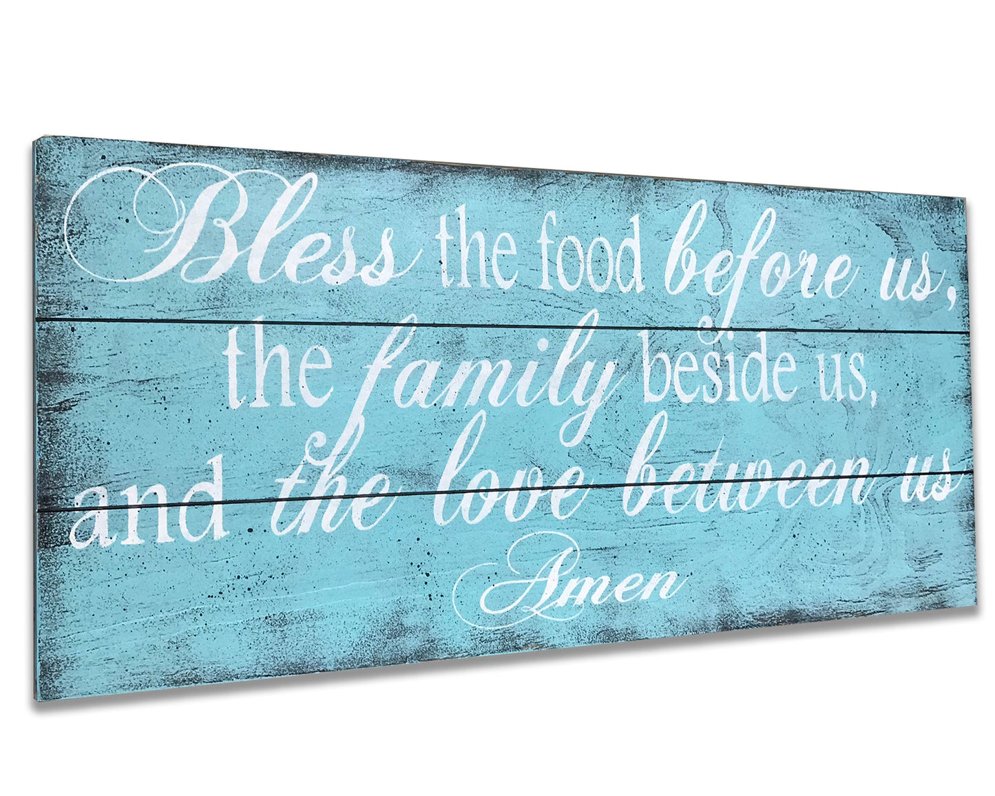 bless the food before us wood wall sign dining kitchen
