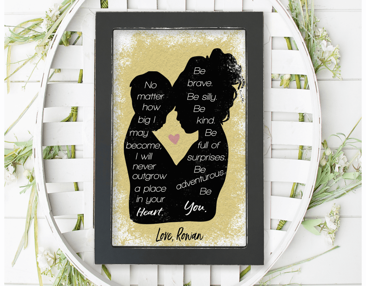 Mother Son Watercolor Print
