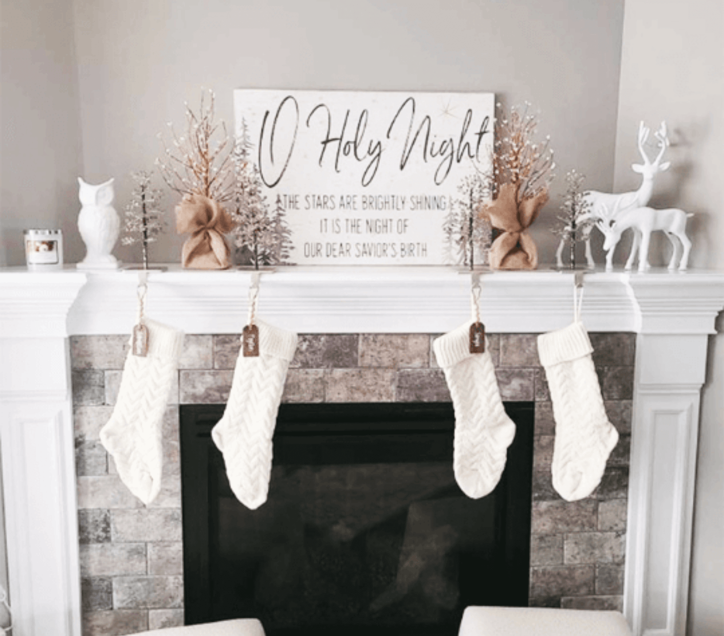 O Holy Night Solid Canvas Sign