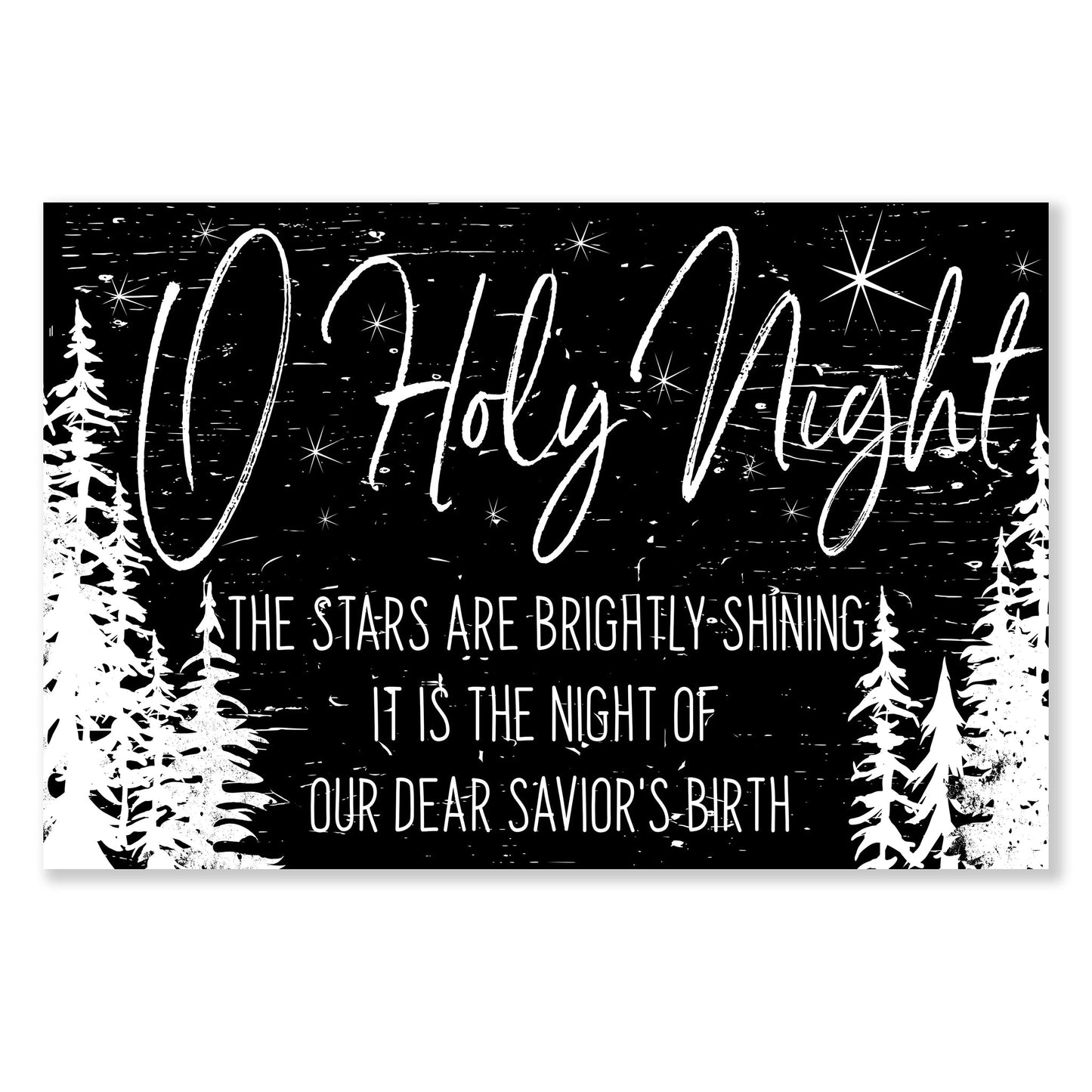O Holy Night Christmas Sign | Rusticly Inspired Signs