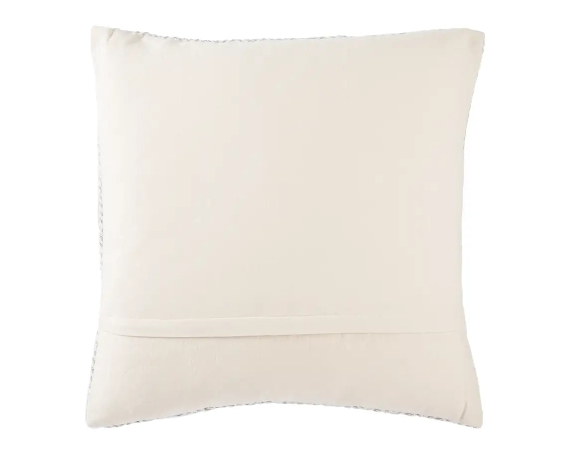 Peykan Gray, Ivory Chevron Pillow