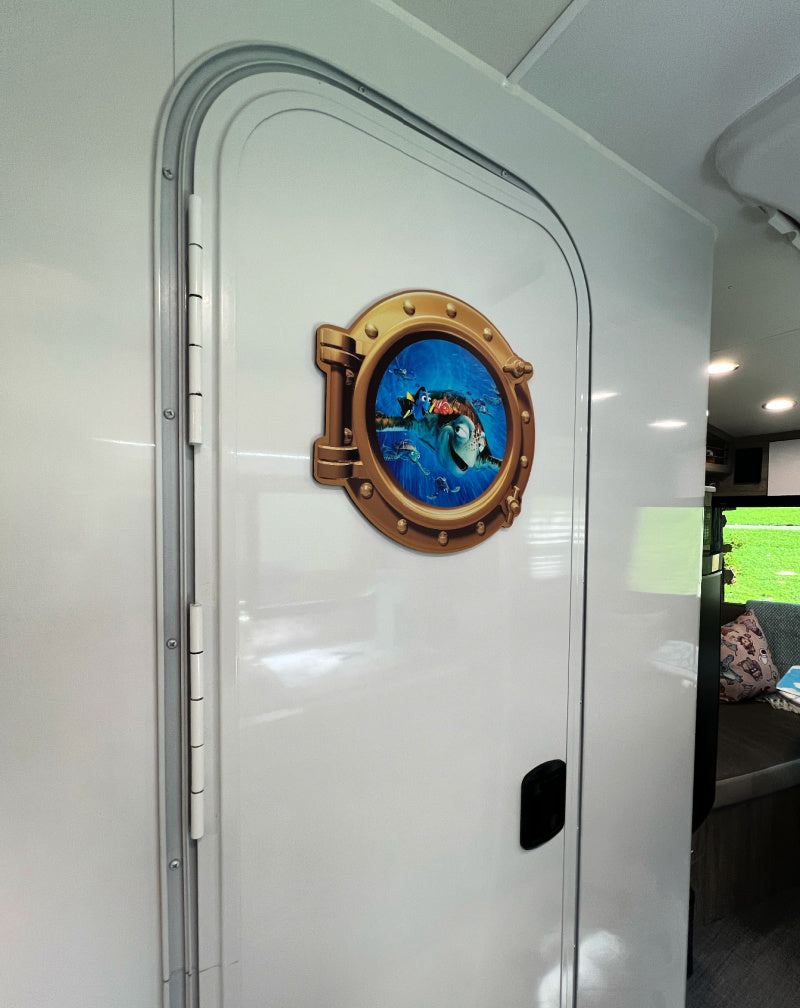 Porthole Window Character Decor | Any Door, Any Wall | 12", 14", or 18"