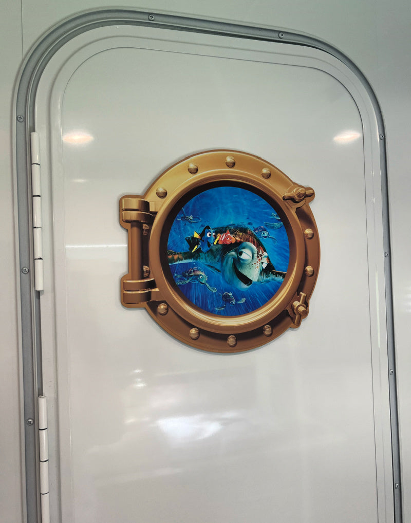 Porthole Window Character Decor | Any Door, Any Wall | 12", 14", or 18"