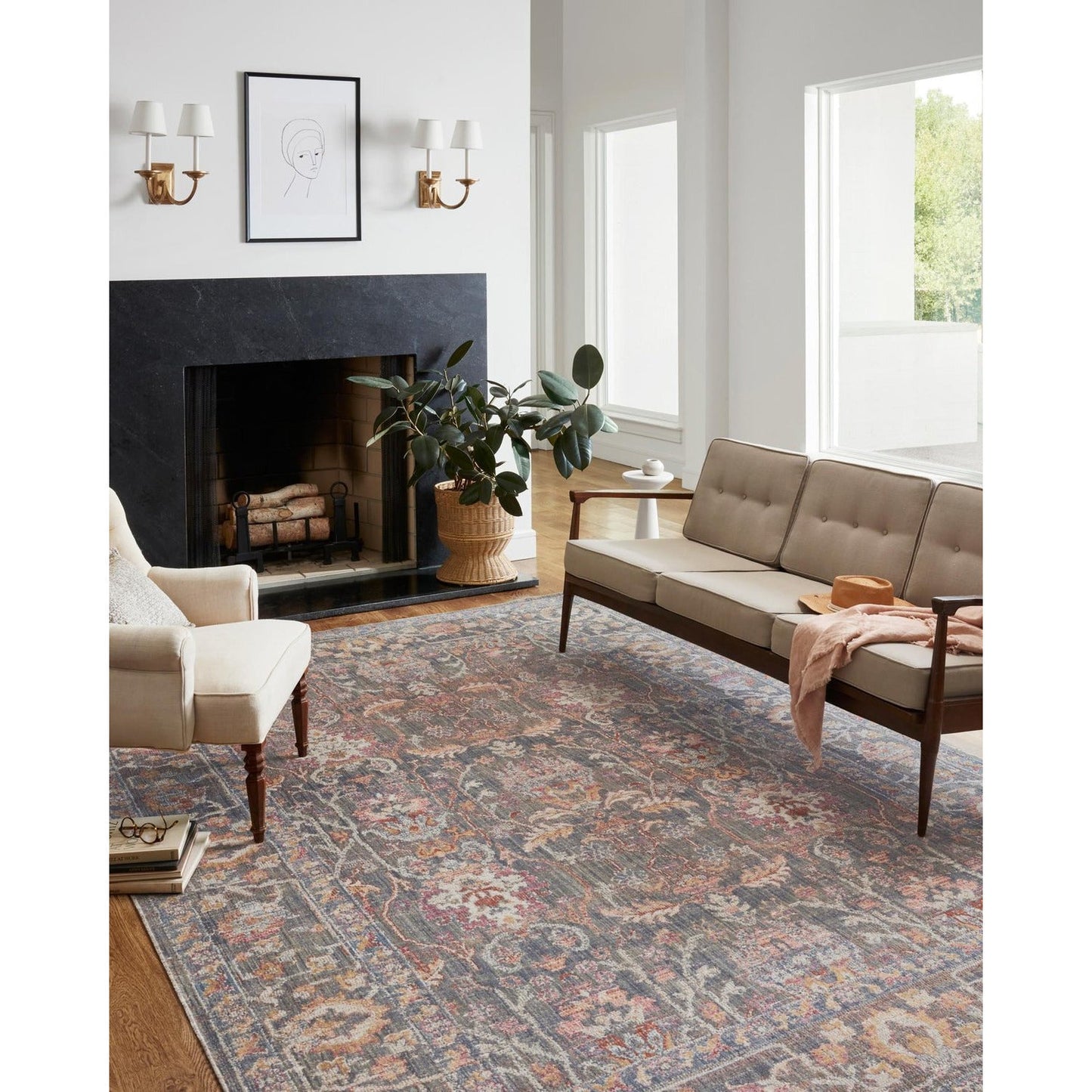 Chris Loves Julia Rosemarie Stone/Multi Rug