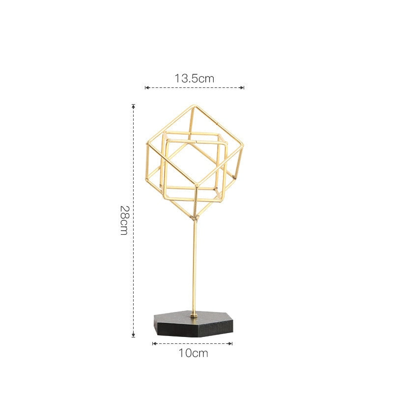 Nordic Creative Golden Ginkgo Leaf Ornaments - Modern Crafts for Living Room Decor and Home Decoration