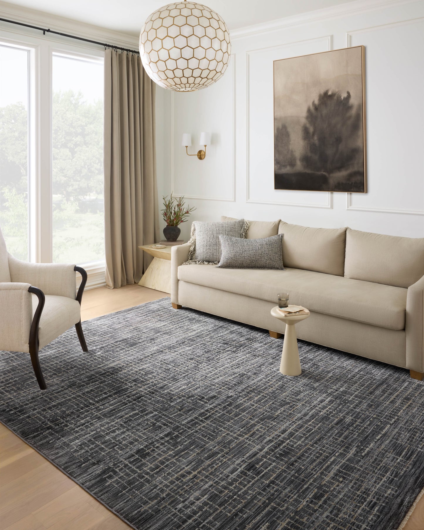 Soho Rug- Onyx / Silver
