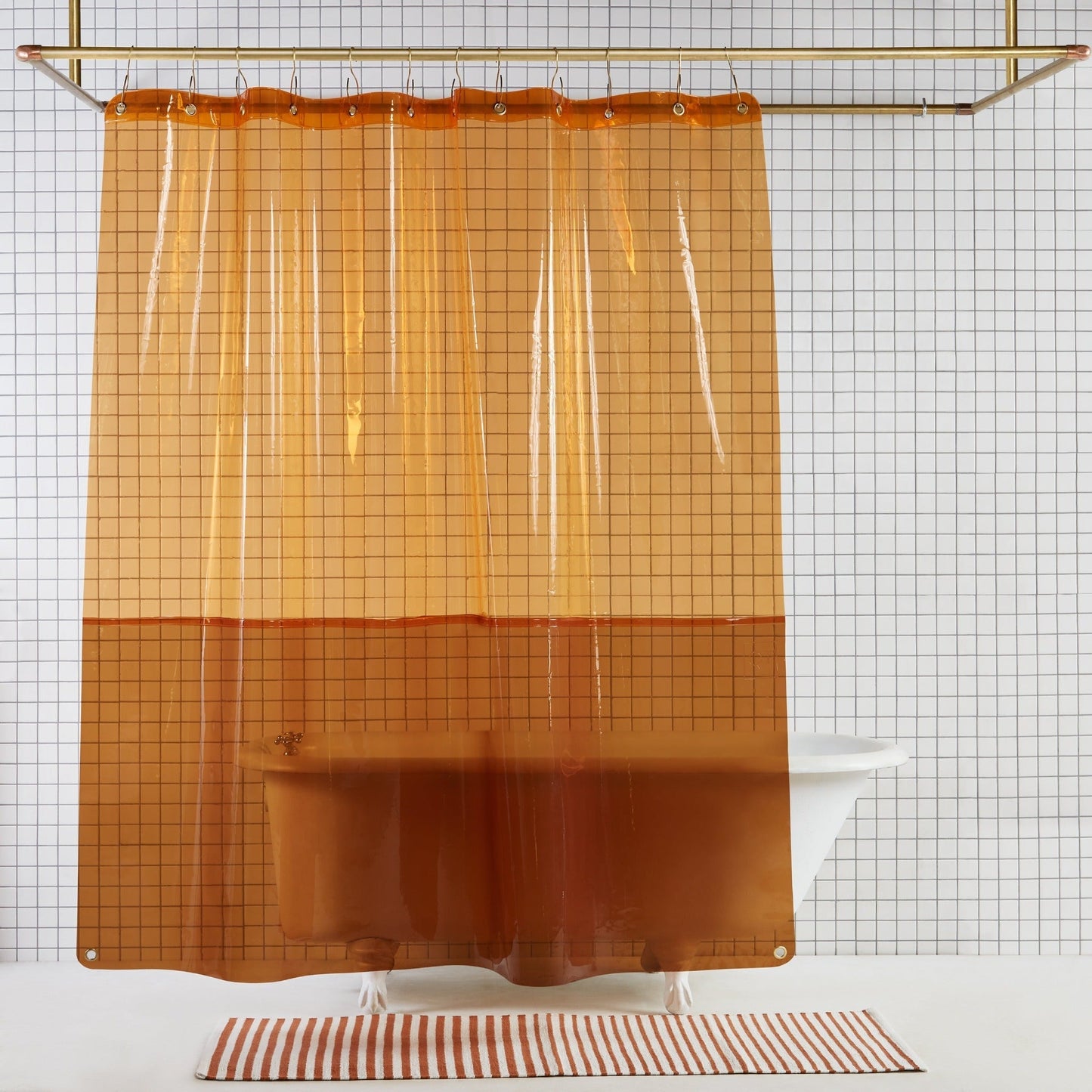 Sun Shower Orient Squeeze shower curtain Quiet Town