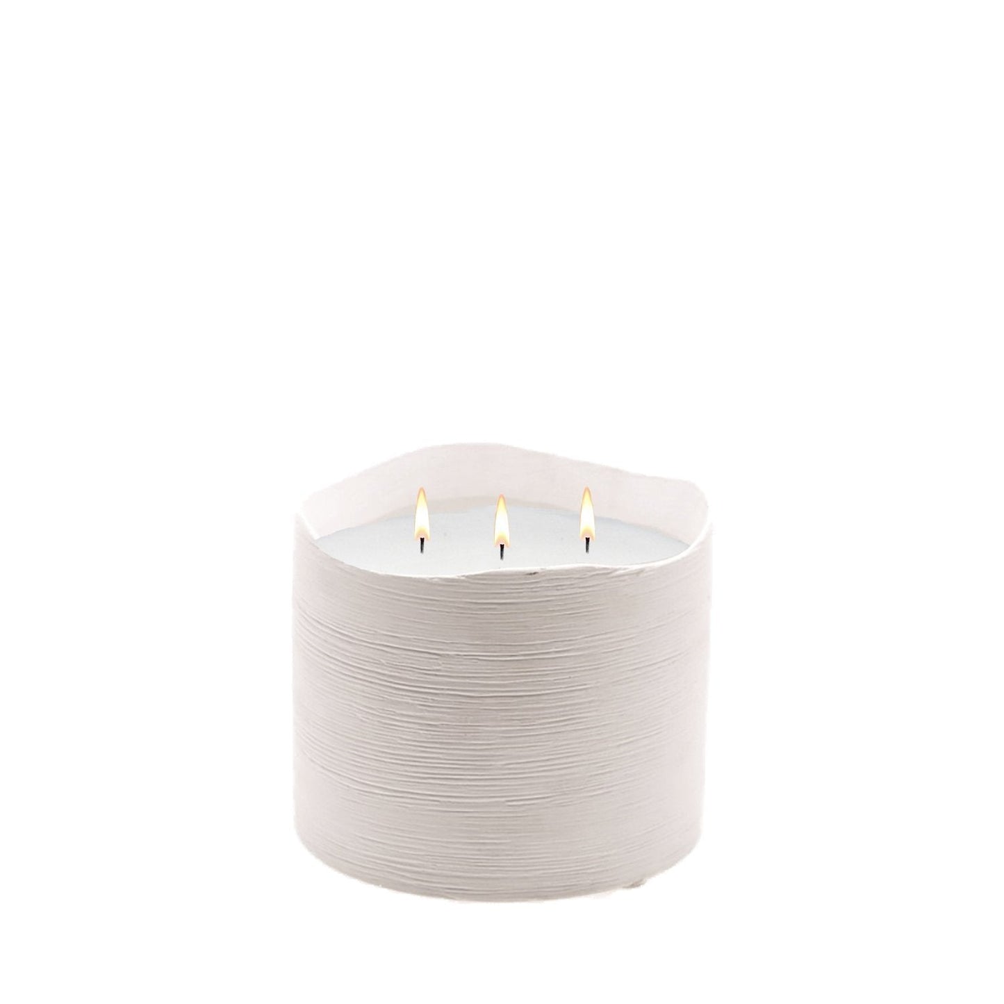 Stone Candles Decor White Delphi Web 16oz