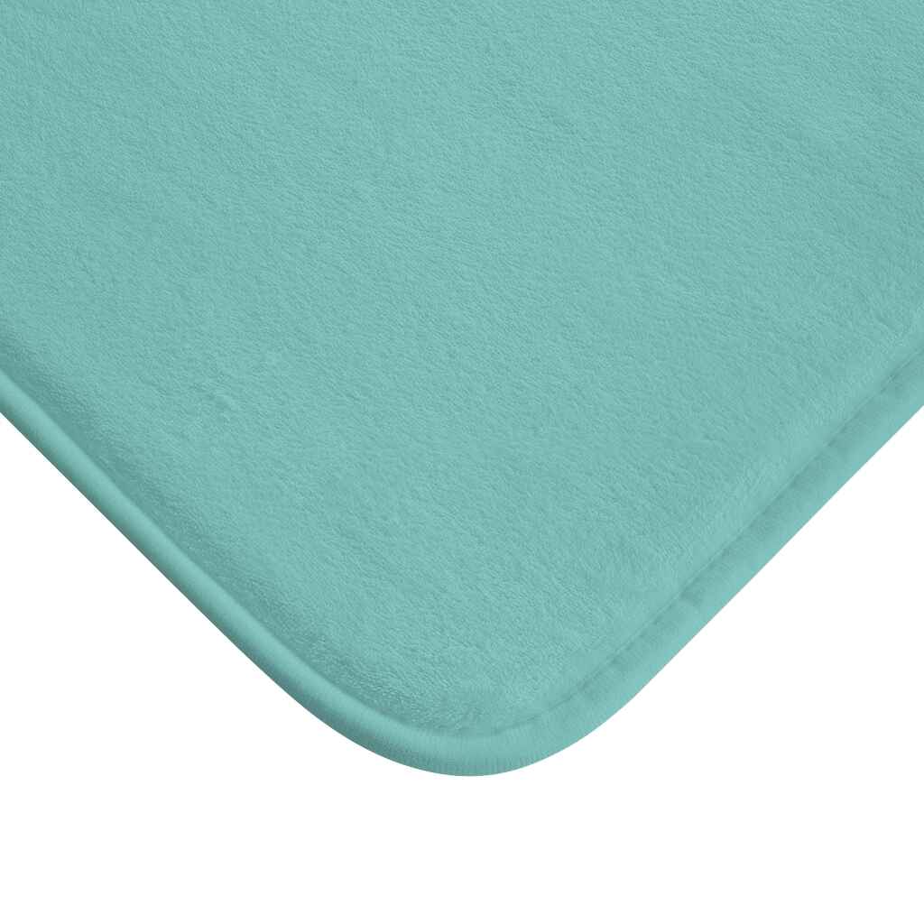 Washable Absorbent UltraSoft Turquoise Bath Mat
