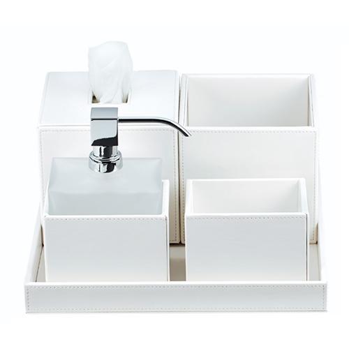Brownie BMD1 5.7"h. Square Box with Lid by Decor Walther Decor Walther White