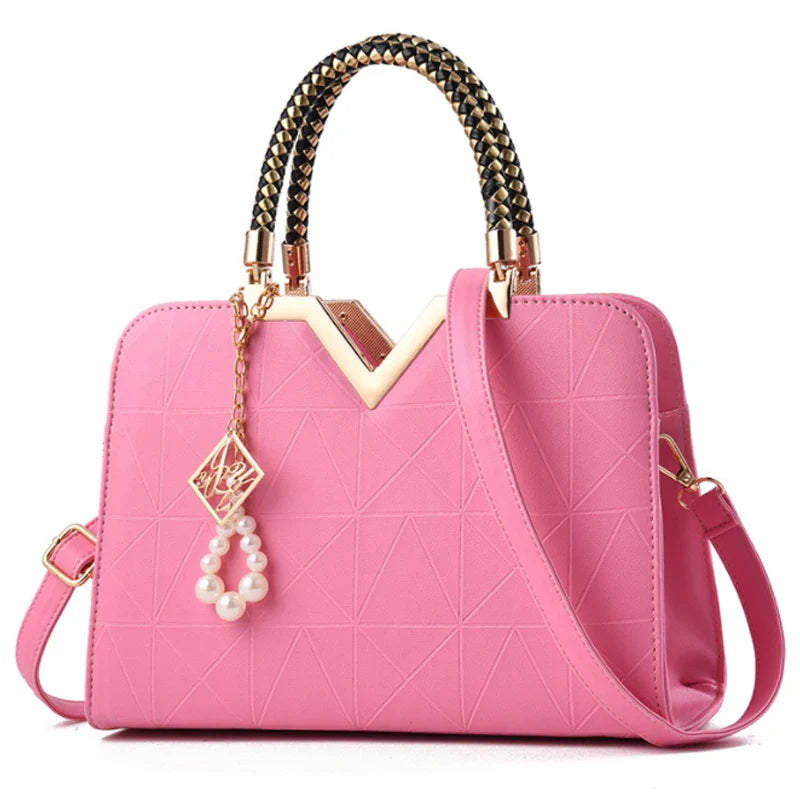 Women Handbag Patchwork Shoulder Messenger Office Work PU Leather Female Bag Ladies Luxury Handbag Fashion Elegant Shoulder Bag ShopOnlyDeal