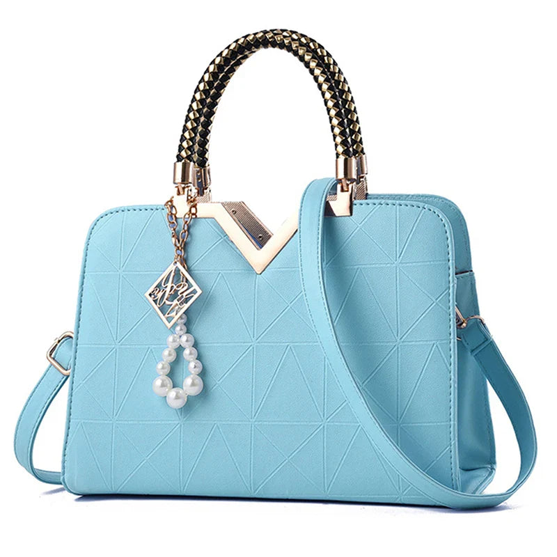 Women Handbag Patchwork Shoulder Messenger Office Work PU Leather Female Bag Ladies Luxury Handbag Fashion Elegant Shoulder Bag ShopOnlyDeal