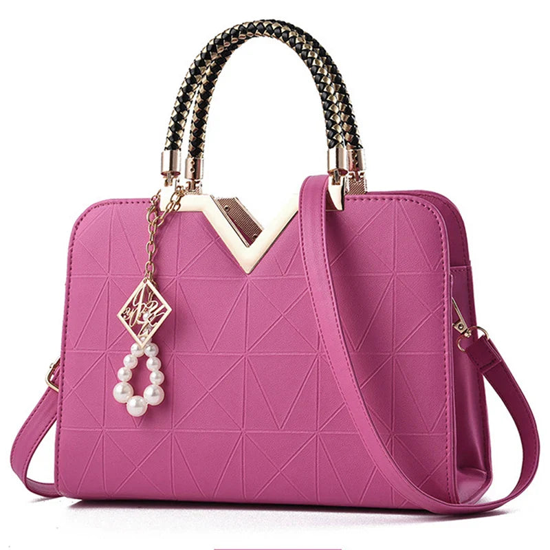 Women Handbag Patchwork Shoulder Messenger Office Work PU Leather Female Bag Ladies Luxury Handbag Fashion Elegant Shoulder Bag ShopOnlyDeal