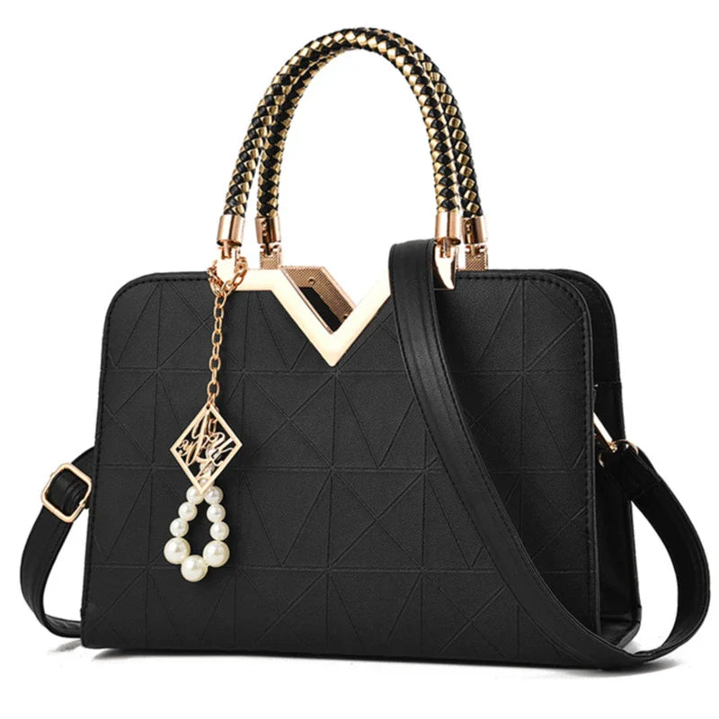 Women Handbag Patchwork Shoulder Messenger Office Work PU Leather Female Bag Ladies Luxury Handbag Fashion Elegant Shoulder Bag ShopOnlyDeal