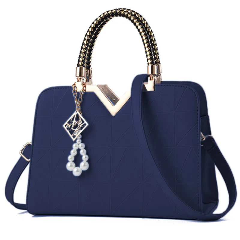 Women Handbag Patchwork Shoulder Messenger Office Work PU Leather Female Bag Ladies Luxury Handbag Fashion Elegant Shoulder Bag ShopOnlyDeal