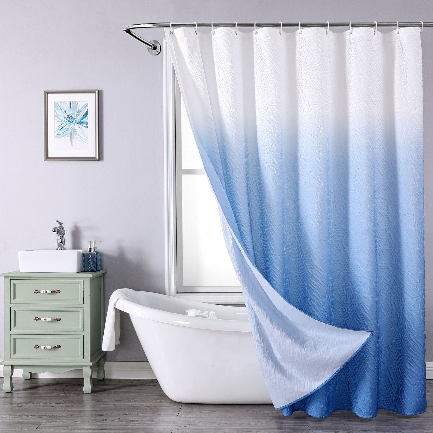 Composite Foaming Polyester Waterproof And Mildew-proof Shower Curtain