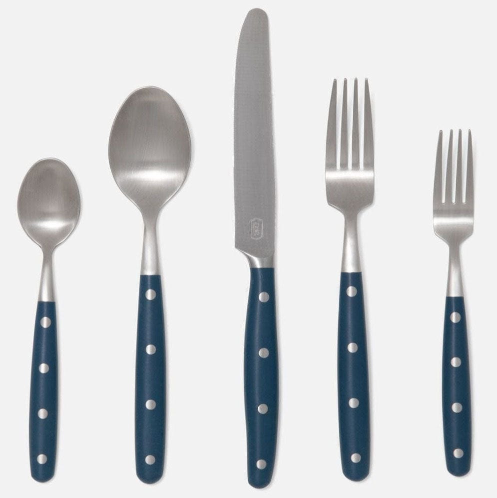 Blue Pheasant Jones Flatware Set - 5 Piece Set Pillow & Decor blue-pheasant-BP002512