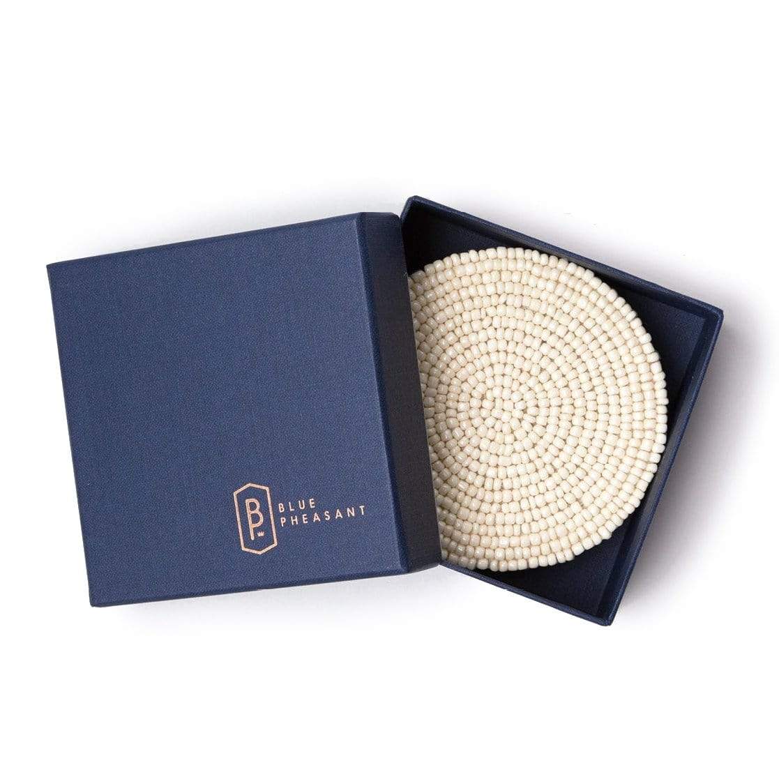 Blue Pheasant Terza Cream Coasters (Set of 4)