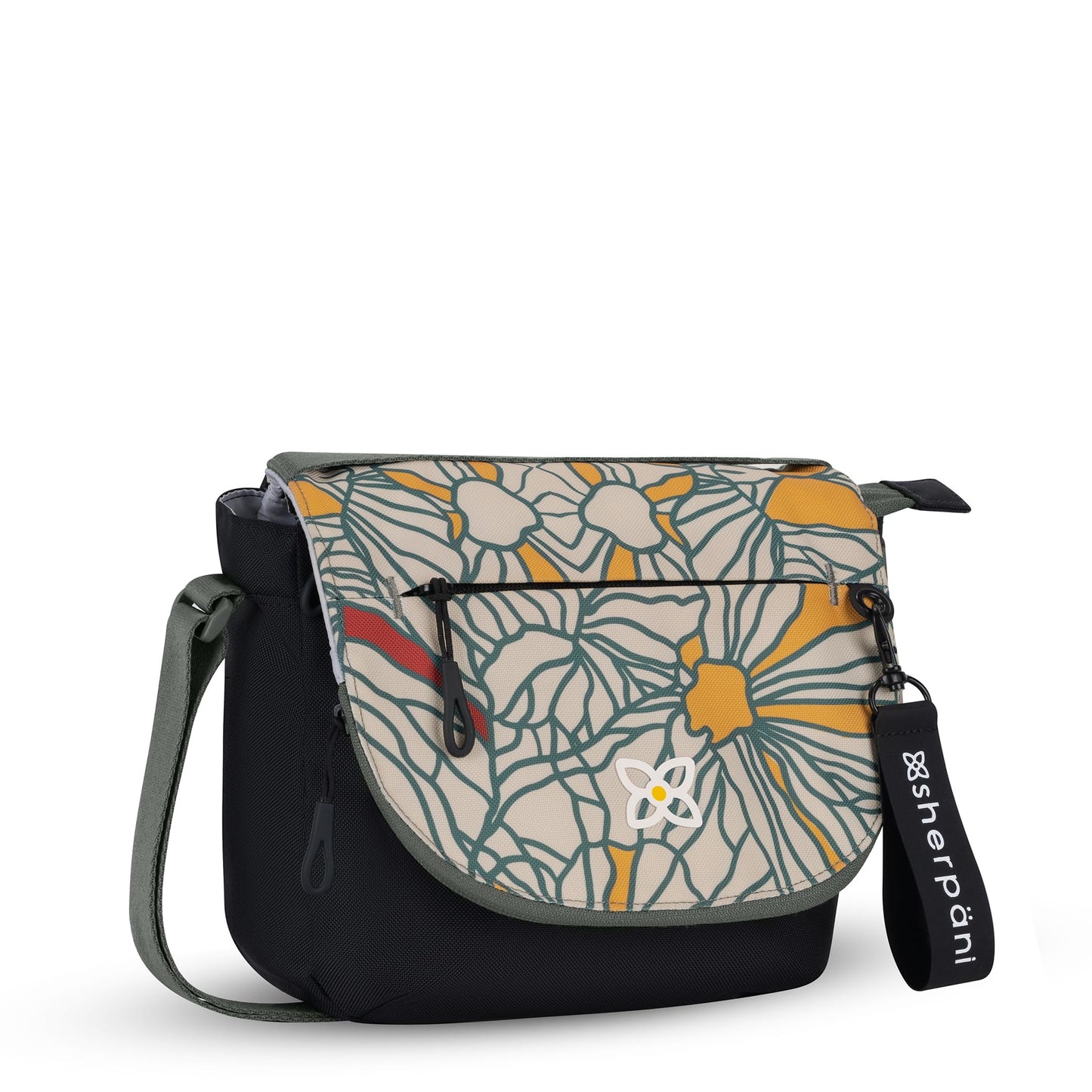 Sherpani Milli, Nylon Flap Crossbody Purse, Medium Shoulder Bag, Travel Crossbody Bags for Women, RFID Protection