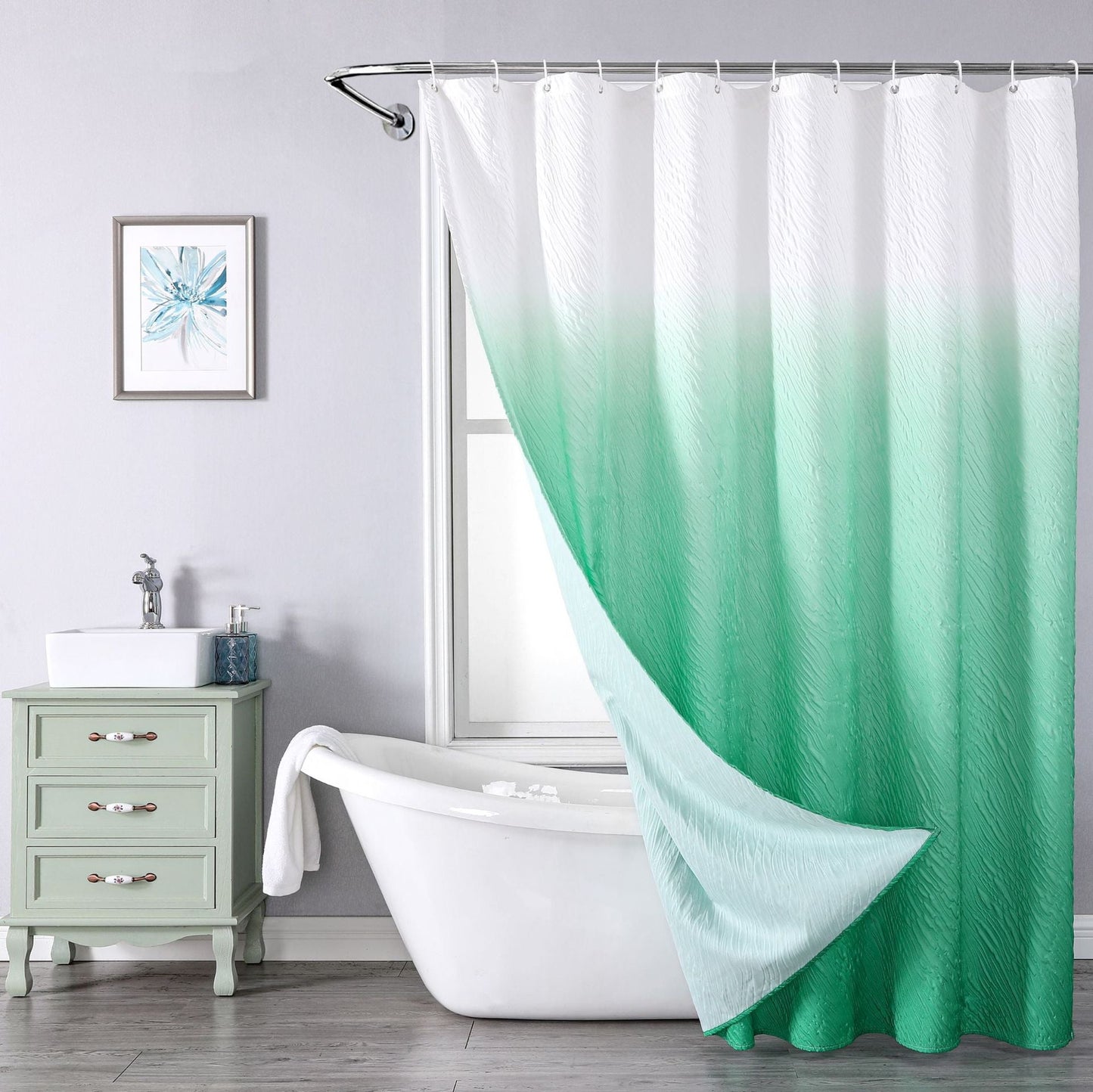 Composite Foaming Polyester Waterproof And Mildew-proof Shower Curtain