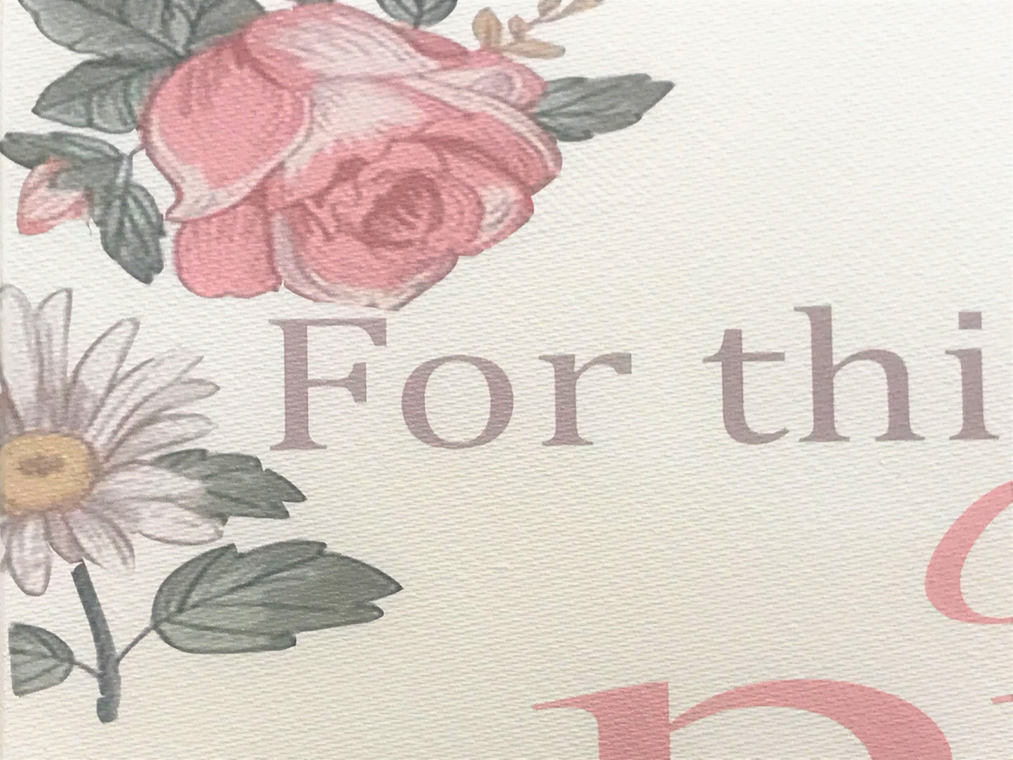 For This Child We Have Prayed Girls Nursery Wood Canvas Sign