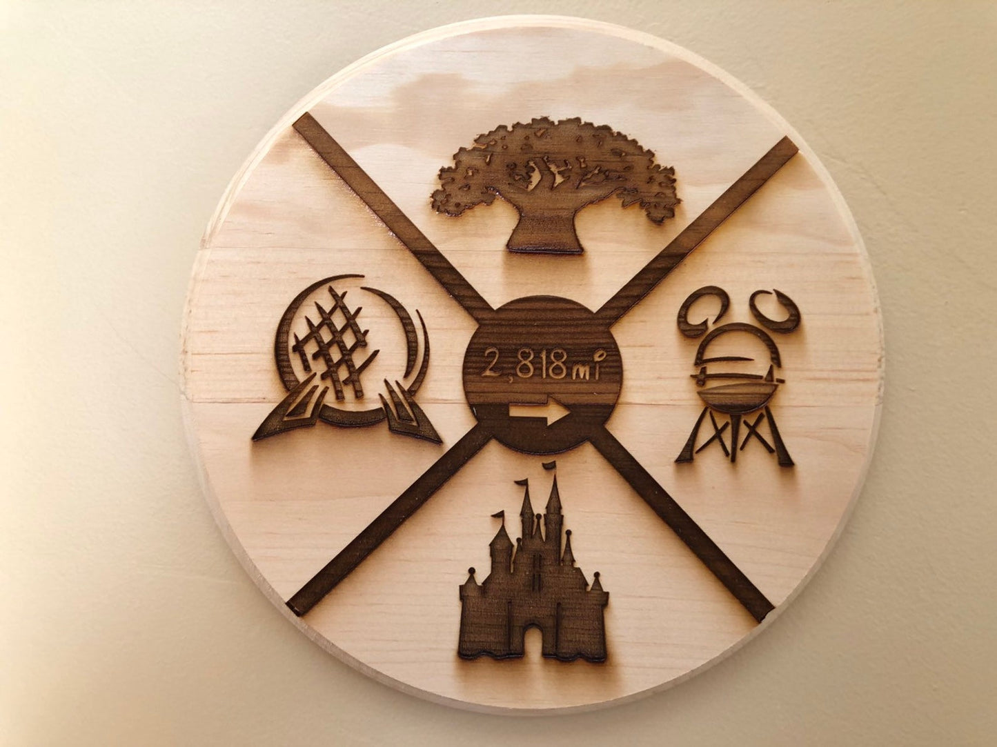 Your Mileage to WDW Plaque