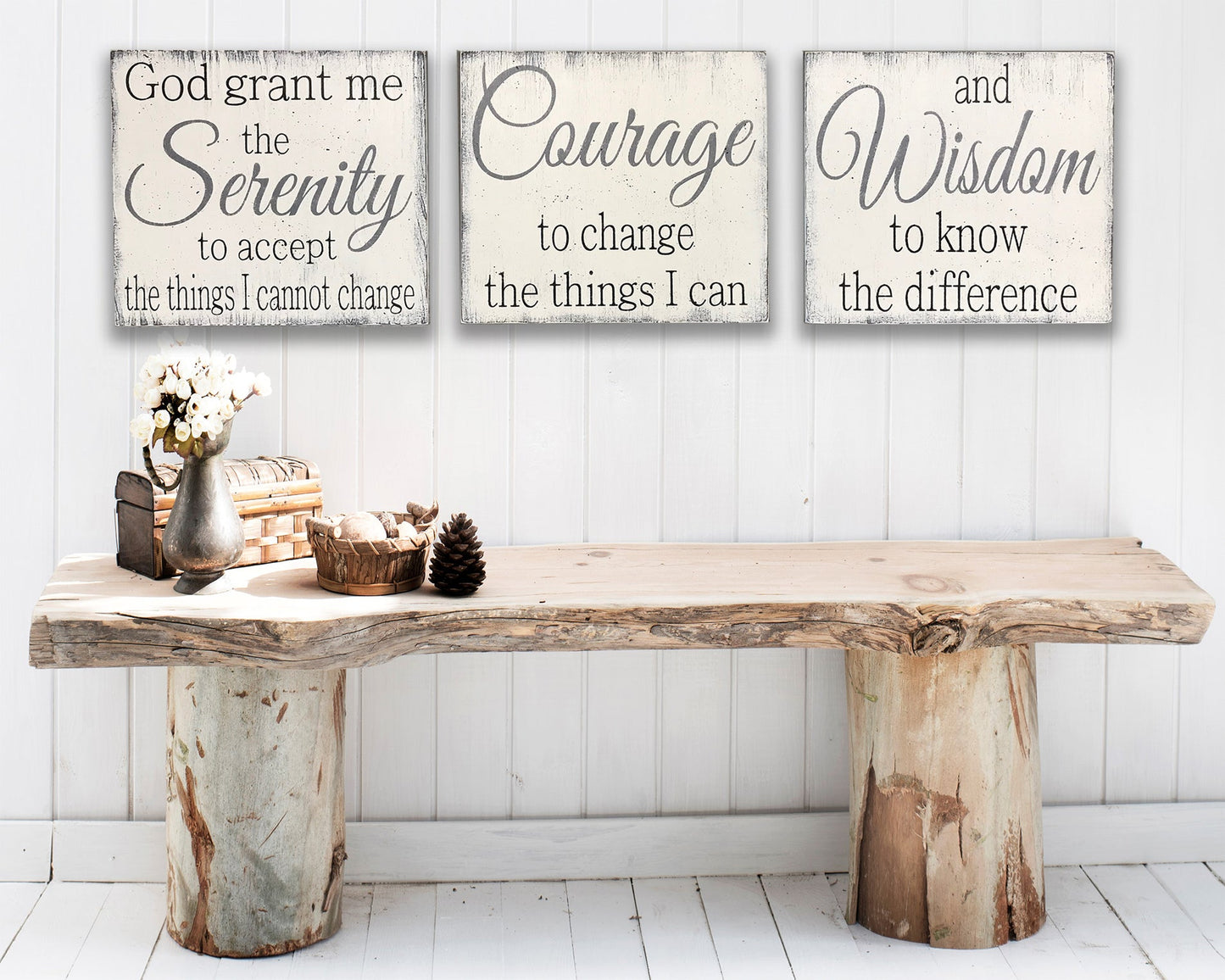 Serenity Prayer Wood Wall Sign Faith and Inspiration