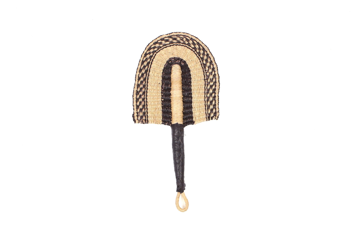 Small Black Checkered Fan